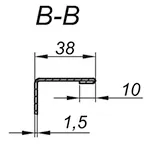 Поворот горизонтальный регулируемый для лотков кабельных тип 1 и тип 3