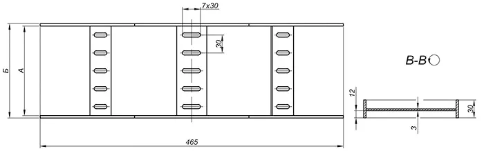 Поворот вертикальный для лестниц кабельных тип 3 и тип 4