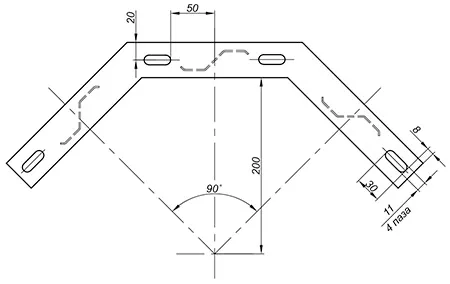 Поворот вертикальный для лестниц кабельных тип 2 и тип 5