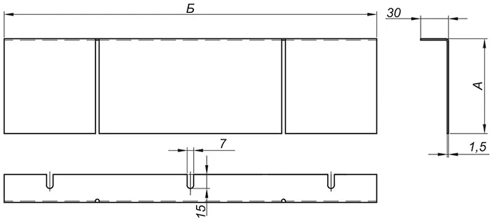 Крышка поворота горизонтального регулируемого для лотков кабельных тип 1 и тип 3